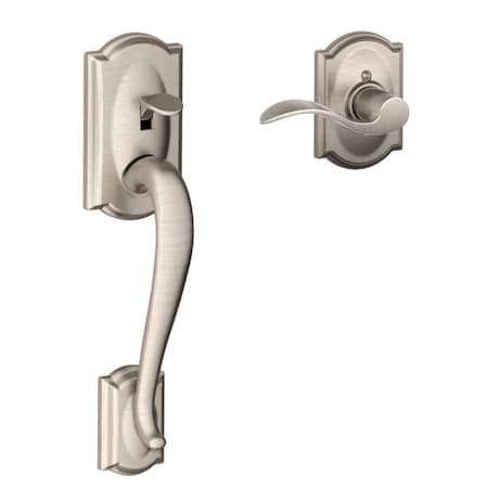 Schlage Schlage Camelot Satin Nickel Handleset Right or Left Handed FE285GCAM619ACC